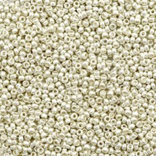 Miyuki rocailles Perlen 15/0 - Duracoat galvanized silver 15-4201